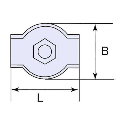 ステンレス 板型ワイヤークリップ シングル
