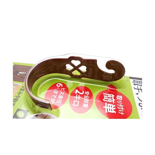 簡単に取り付けできて便利! 取手つまみに+フック