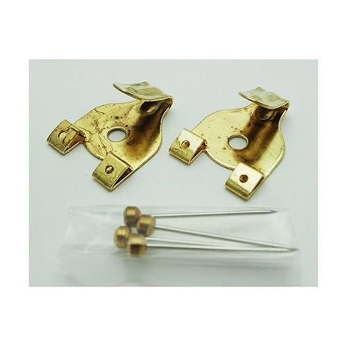 額用金具 真鍮エックスフック