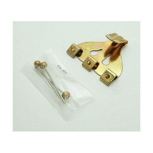 額用金具 真鍮エックスフック