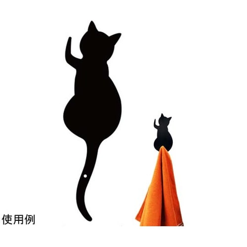 黒猫尻尾フック 3匹セット