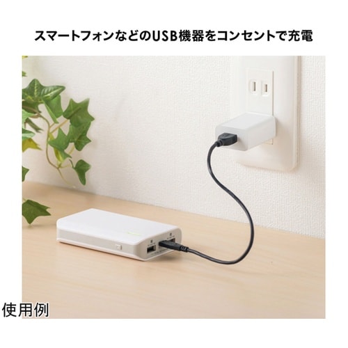 USB充電器(1A・ブラック)