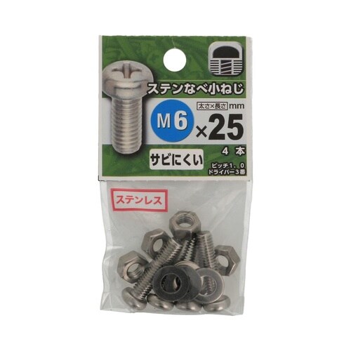 ステンなべ小ねじ