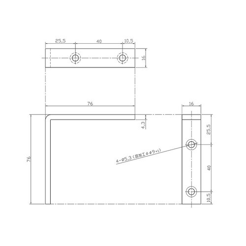 カラー特厚金折
