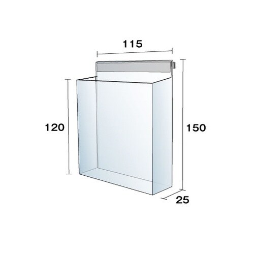 ポスターグリップスタンド看板用パンフレットケース単品