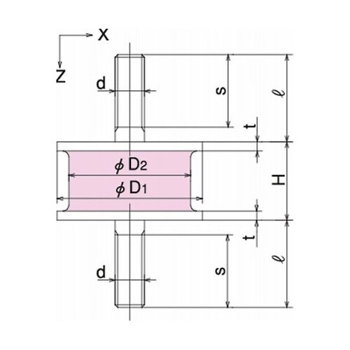 丸形防振ゴム KA形