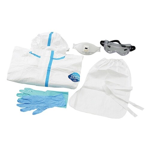 【ネームタグ貼付け導電ハンガー付】感染症防護キット