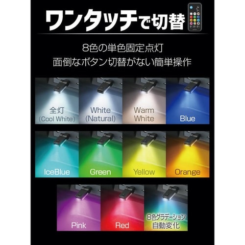 リモコン付スイングUSBライト