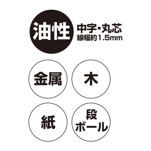 防災備蓄用マーカー 中字丸芯