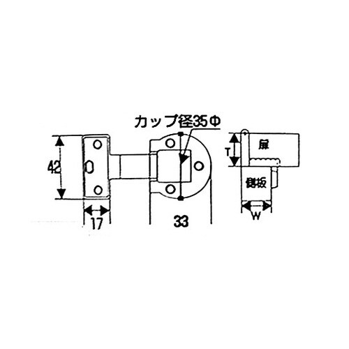 アングル丁番 ifシリーズ