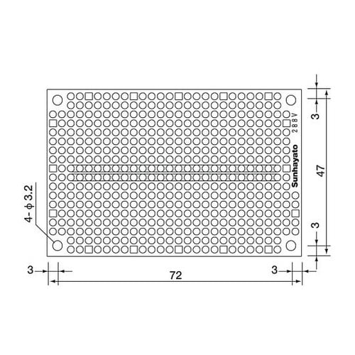小型ユニバーサル基板 ICBシリーズ