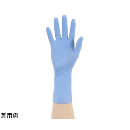 HDニトリル手袋超厚手ロング アクアブルー 50枚入 TF−355シリーズ