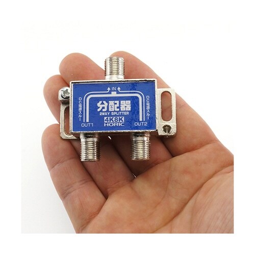 アンテナ2分配器 BS/CS/地デジ/4K8K放送対応 全端子電流通過型