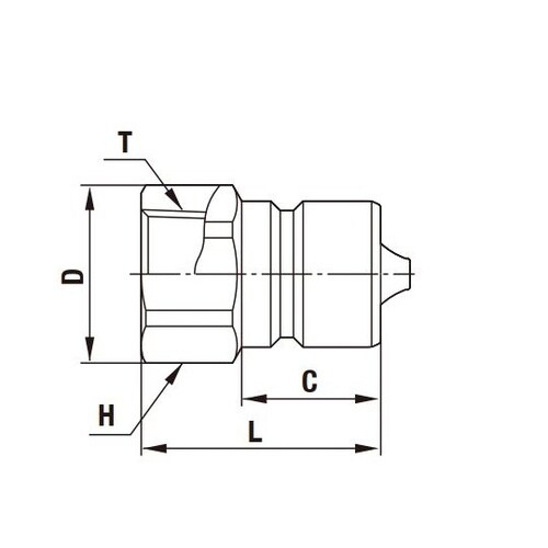 ハイフローカプラ(プラグ)真ちゅう
