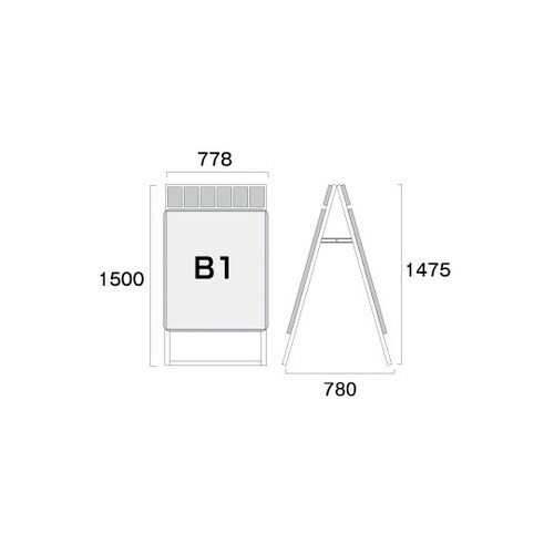 ポスターグリップスタンド看板パンフレット
