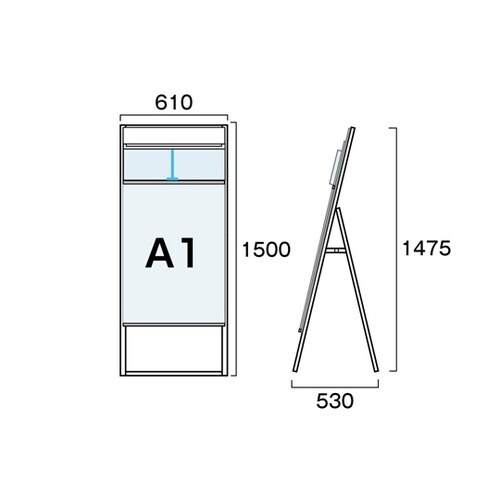 カタログケーススタンド看板