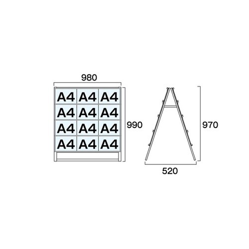 カードケーススタンド看板