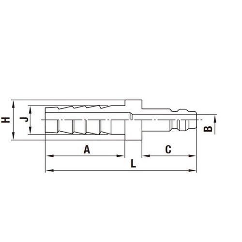 ミニコック(プラグ)鋼鉄(クロムめっき)