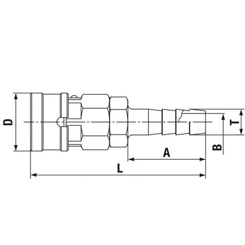 ハイカプラBLストッパー付き(ソケット)