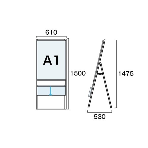 カタログケーススタンド看板