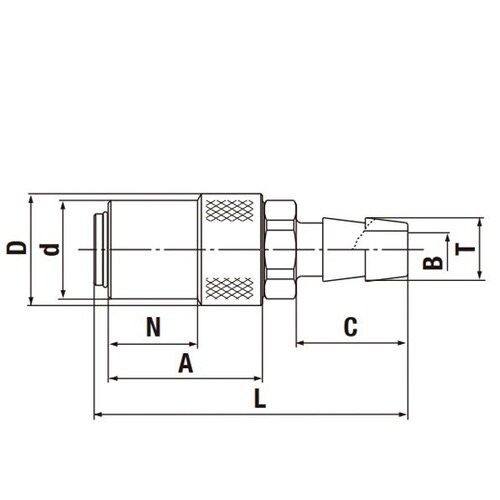 金型カプラ(ソケット)真ちゅう