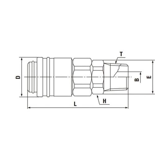 スモールカプラ(ソケット)真ちゅう