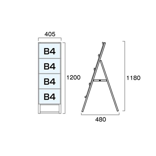 カードケーススタンド看板