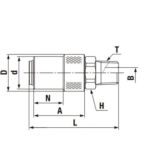 金型カプラ(ソケット)真ちゅう