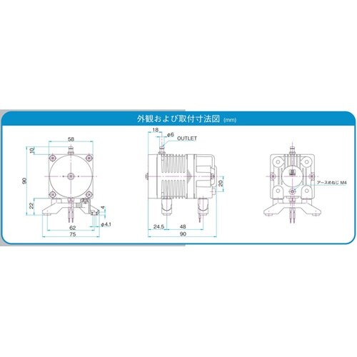 リニアコンプレッサ AC100V駆動