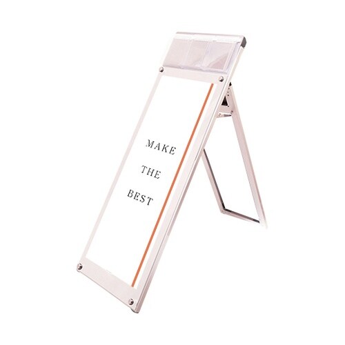 ポスター用スタンド看板マグネジ パンフレットケース付