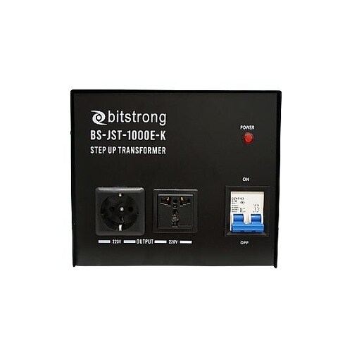 100Vー>220V変圧器