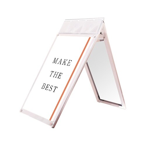 ポスター用スタンド看板マグネジ パンフレットケース付