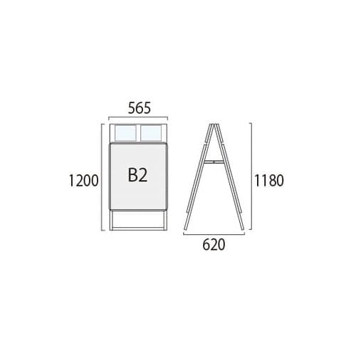 ポスターグリップスタンド看板カタログケース付