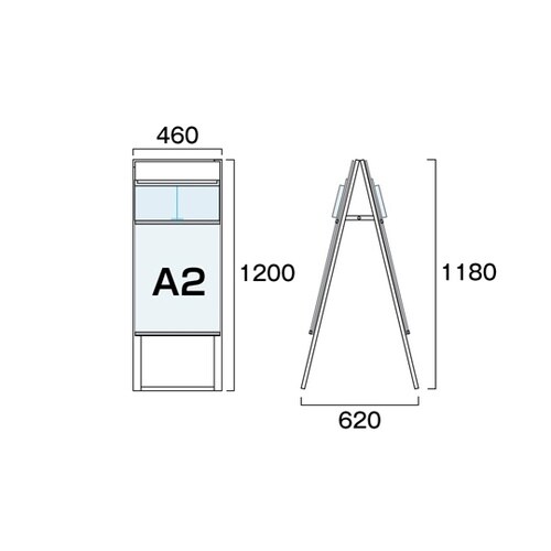 カタログケーススタンド看板