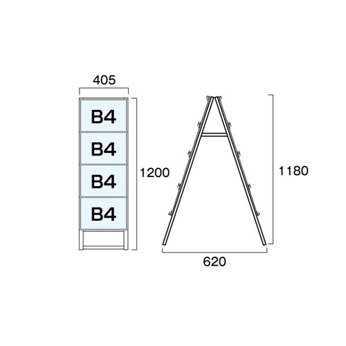 カードケーススタンド看板