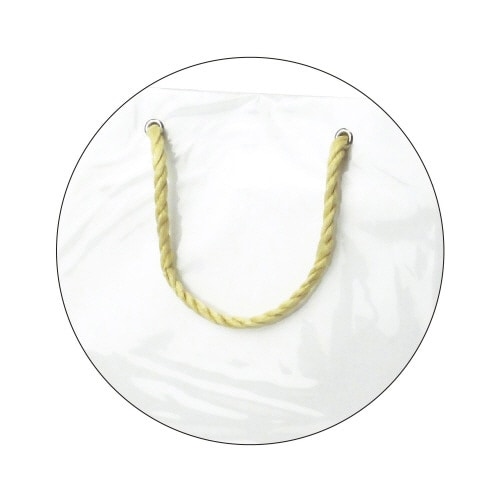 ビニールカバー付手提げ紙袋