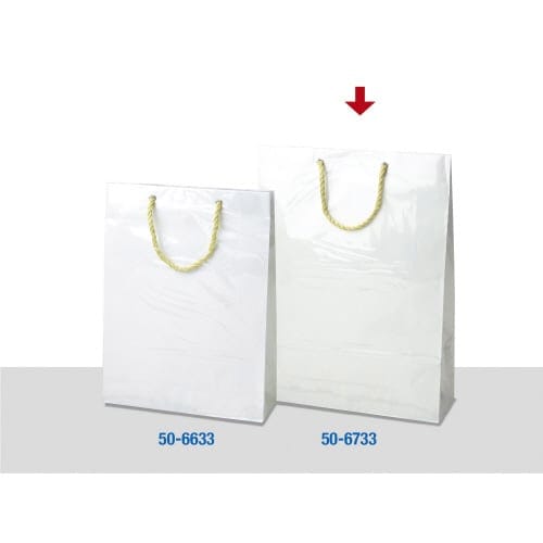 ビニールカバー付手提げ紙袋