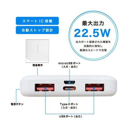 モバイルバッテリー 10,000mAh