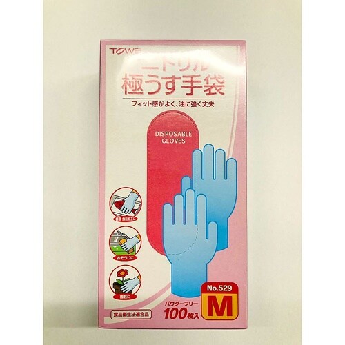 ニトリル極うす手袋100枚入