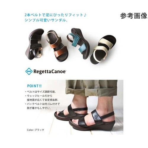 リゲッタ ローウェッジヒールサンダル