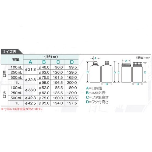 TPX(R)テクノボトル(広口)