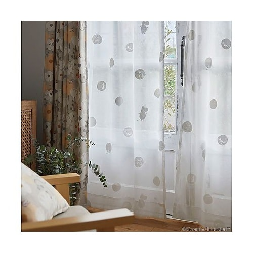 MOOMIN レースカーテン おしりドットボイル