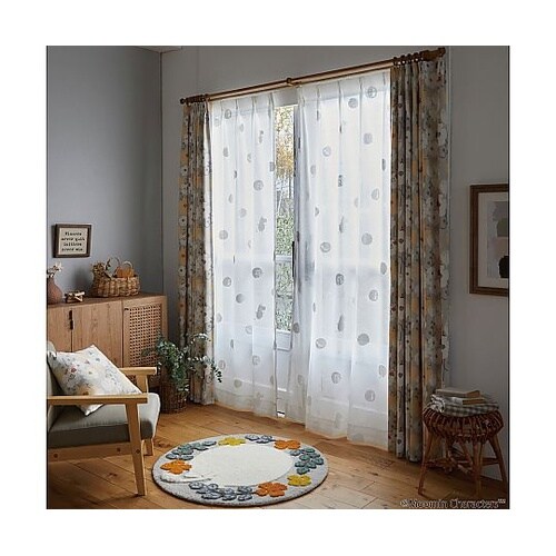 MOOMIN レースカーテン おしりドットボイル