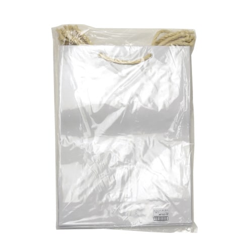 ビニールカバー付手提げ紙袋