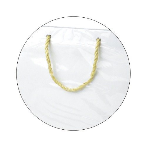 ビニールカバー付手提げ紙袋