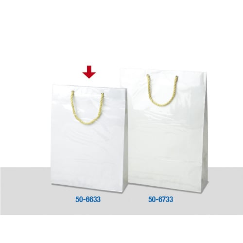 ビニールカバー付手提げ紙袋