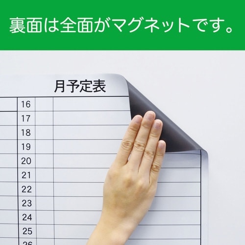 マグネットスケジュールボードシート 月間ヨコ型