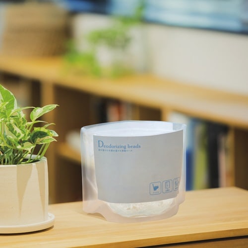 詰め替えの手間が省ける消臭ビーズ (スタンドパック入り・水で膨らむタイプ)