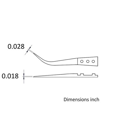 セラミックチップ交換式 ステンレスピンセット
