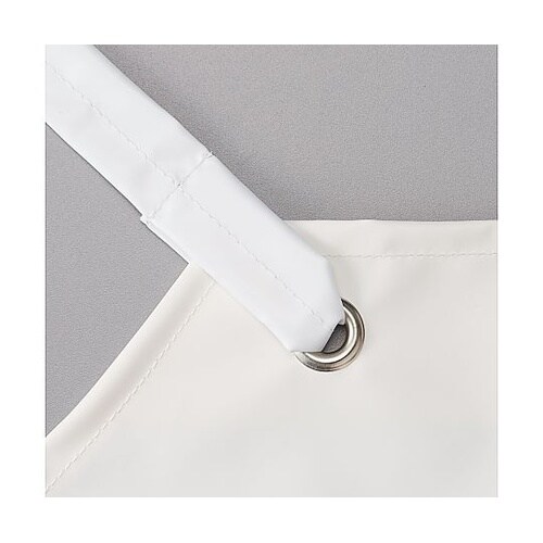 NBR耐油エプロン 胸 首掛け ホワイト